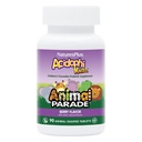 NaturesPlus Animal Parade AcidophiKidz, Berry Flavor - 90 可嚼,动物形状片 - 包2 - 配有Probiotics,FOS & Grape种子 - 180 总服务