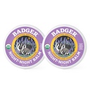 Badger - Night Night Balm, Chamomile & Lavender, Natural Sleep Balm for Kids, Scented Relaxing for Childs, 孩子们有机睡眠 Balm, 2 oz (2 Pack) (英语).