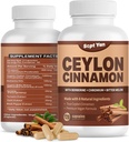 Ceylon Cinnamon Capsules 1200mg Cinnamon Bark 配有Chrimium,Berberine HCL & Turmeric, Vegan, 120 Capsules, 能量,代谢,心脏和免疫支持