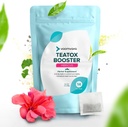 VoomVaya TeaTox Boster Senna 茶 - 14天解毒茶用于布洛特解毒,解毒清洁,Mood Boost - Hibiscus Flavor