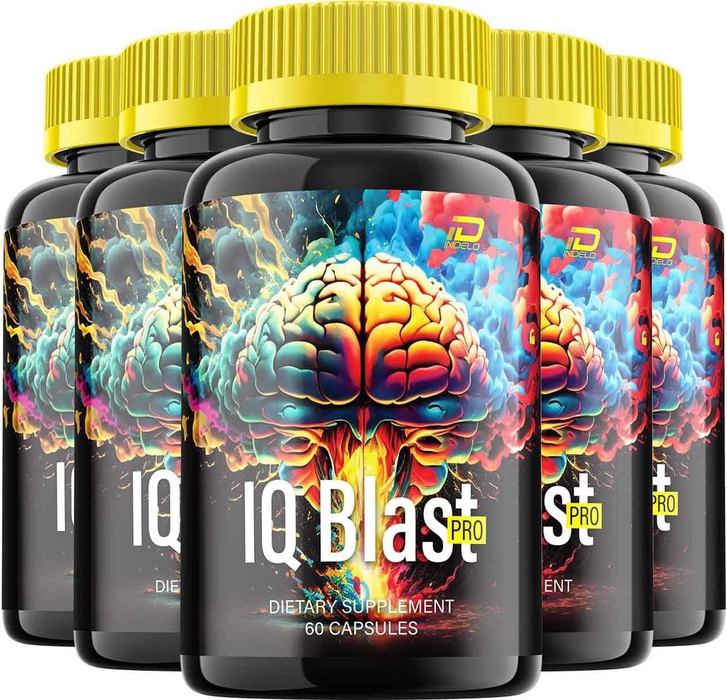 IQ Blast Pro Brain Capsules – IQBlast Pro 全自然最大强度公式 增强内存和焦点药丸 IQ BlastPro 支持和审查 (5 Pack – 300 Capsules)