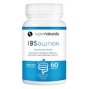 Super Naturals IBSolution - 在美国制造,非GMO,Gluten Free & Vegan(60 Capsules) - 带有Psyllium Husk的消化性古特健康补充剂 - 气体,Bloating,腹泻,便秘救济,腹痛