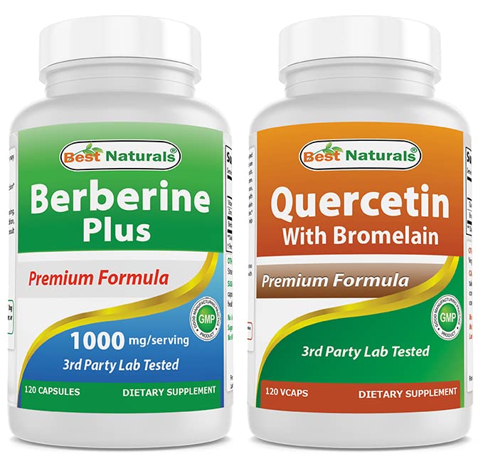 Berberine Plus 1000mg & Quercetin 最佳自然品配布罗梅兰