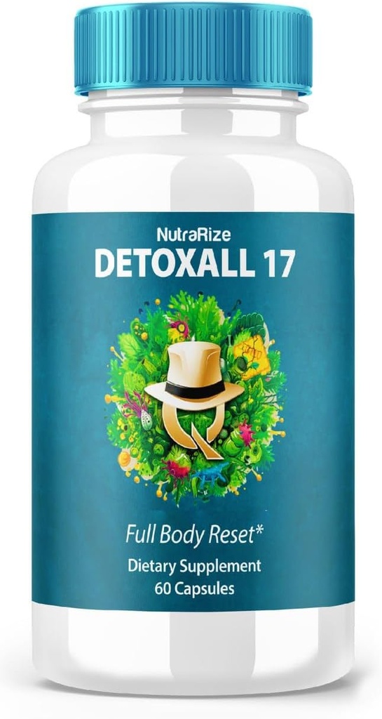 DetoxAll 17 - DetoxAll 17 全体重置,DetoxAll 17 整体健康与健康饮食补充,最大力量全自然药丸对促进能量,Detox All 17 Reviews (60 Capsules)