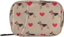药盒 德国牧羊犬心 7日 药盒案 旅行 药盒组织者 带Zipper Portable Weekly Vitamin Medicine 补充 Holder Pouch Bag