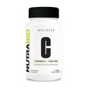 配有玫瑰HIPS的NutraBio维生素C - 支持健康骨骼,牙齿和胶类,免疫功能 - 无填充器或吸食器 - (120卡普尔,每卡普尔1 000毫克维生素C)