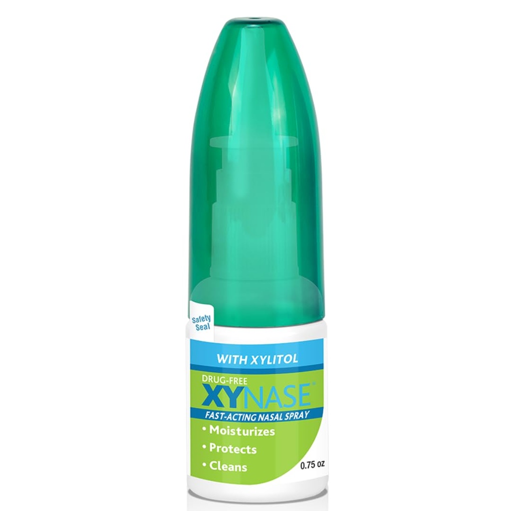Xynase® 天然沙琳鼻喷雾与Xylitol(0.75 fl oz) - 摄入、过敏和辛纳斯压力的温和缓解,所有年龄都安全