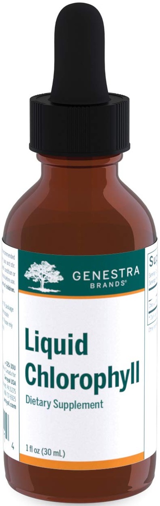 Genestra Brands Liquid Chlorophyll – 25 mg 氯酚制剂每滴 → 1 fl. oz.