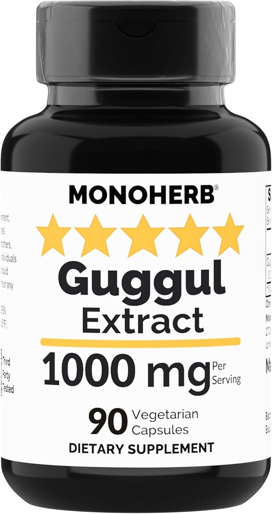 MONOHERB Guggul 抽取1000毫克-90毫克蔬菜胶囊