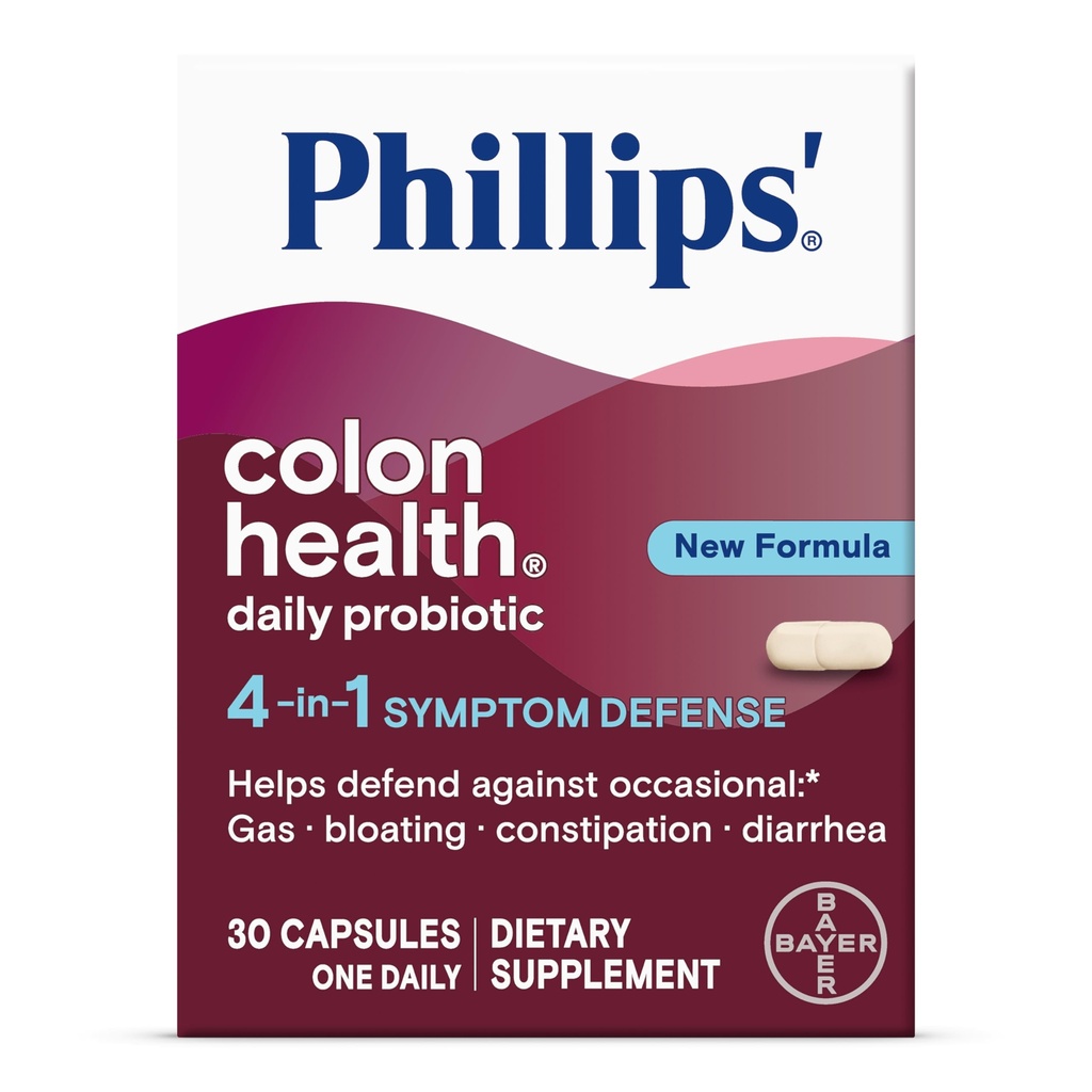 Phillips' Colon健康 Probiotic Capsules, 30 Count Bottle - 购买包装和储蓄(包2)