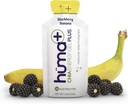 Huma Plus (双电解质) - Chia Energy Gel, BlackBerry Banana, 12 Gels - 胃部友好,真正的食品能源 Gels