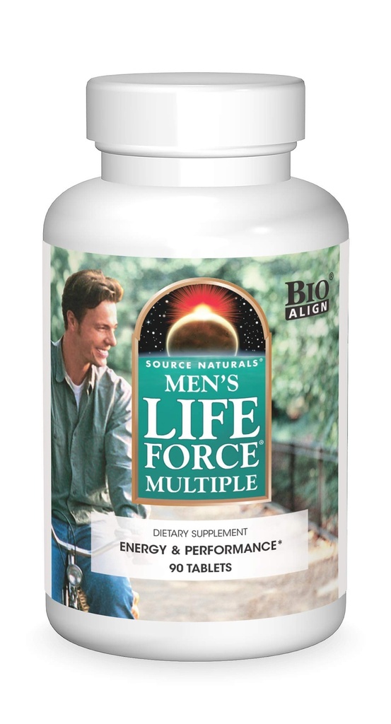 资料来源:Naturals Men's Life Force 多种日报多维特敏和免疫健康补编——13种基本维生素、营养素和矿物——180片