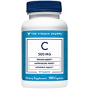 维生素商店 维生素C 500MG、支持免疫和心血管健康的抗氧化剂(100卡普勒)