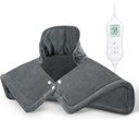 NOWWISH Heating Pad for Neck and Shoulders Pain Relief, 2lb Weighted Electric Neck Heating Pad with 10 Heat Levels and Auto Shut Off, Large Heated Wrap, Birthday Gifts for Women Men, 17"x23", Grey