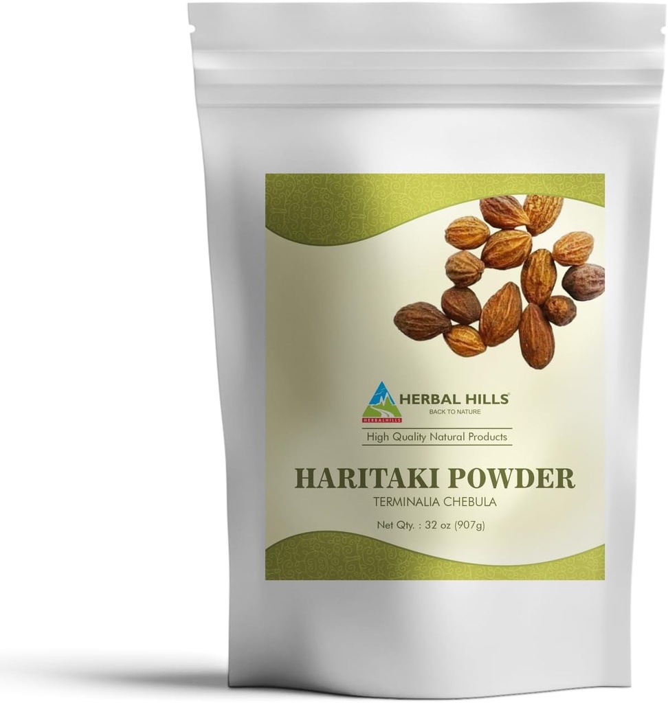 HERBAL HILLS 哈里塔基粉末 Chebula Inknut → 2 磅/32 OZ → 包装 1