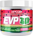 Evogen EVP 3D - 男子和女子的兴奋剂免费工作前粉 - 与Beta Alanine和Creatine合作的无糖非兴奋剂工作前粉 - 能源与泵 - 酸西瓜 - 40 服务