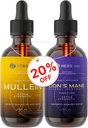 Bundle - Mullein 叶片提取 & Lions Mane 蘑菇补充 - 呼吸支持和大脑支持