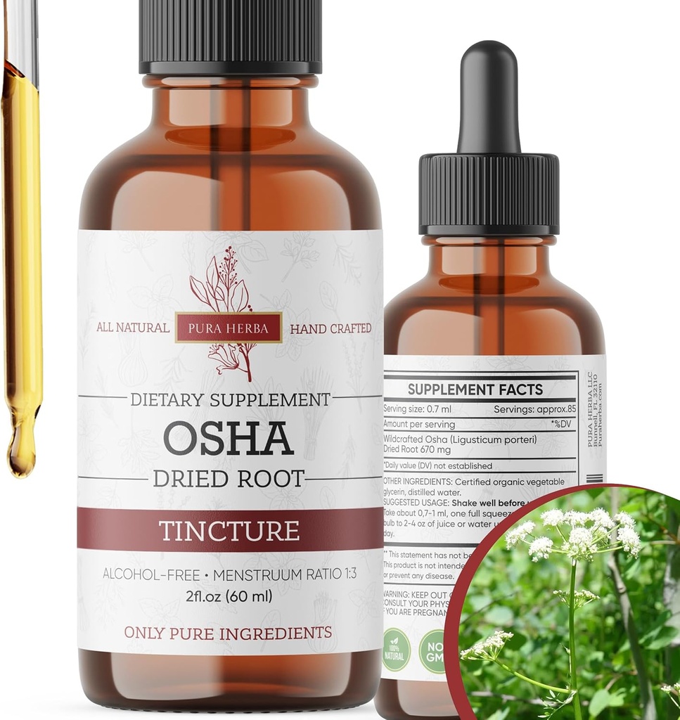 (原始内容存档于2018-07-21). Official OSHA Root Tincure – 天然呼吸支持 – 无酒精液体提取 – Vegan, Non-GMO, Made in USA – 2 Fl Oz