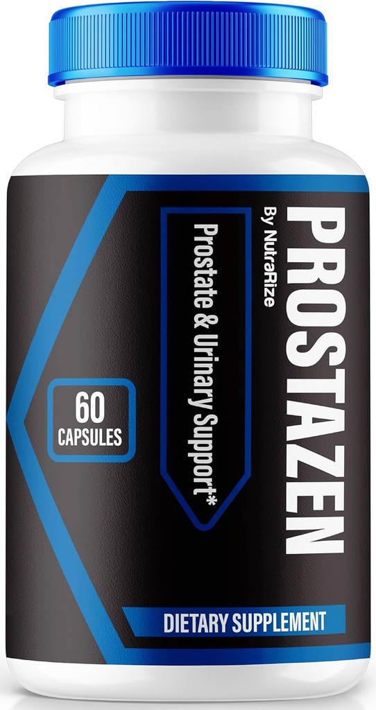 NutraRize Prostazen Capsules,官方支持前列腺健康的Prostazen Pills,Prostazen Plus Premium公式,健康前列腺的Prostazen,Prosta Zen Pastillas Review (60 Capsules)