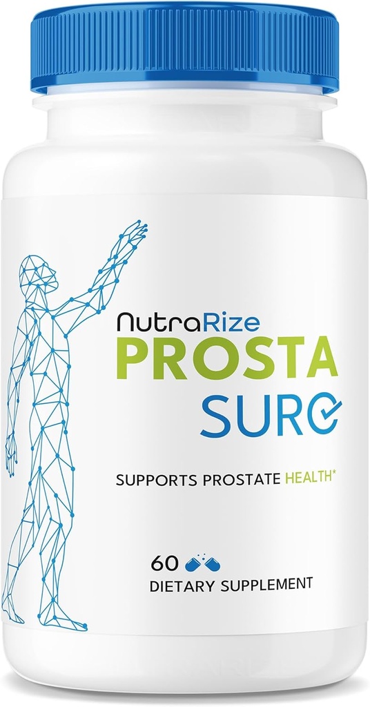 NutraRize Prostasure Capsules - Official Prosta Sure Pills for Prostate Heath, All Natural Support Formula for More Control & Overall Well-Being, Pastillas Review (60 Capsules)