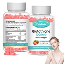 2 Pack Glutathione Collagen Gummys, Collagen Gummys with Vitamin C, Glutathione 女性补充,毛皮钉肌肉和联合,抗衰老,Vegan,无糖,草莓 Flavor, 120 Counter