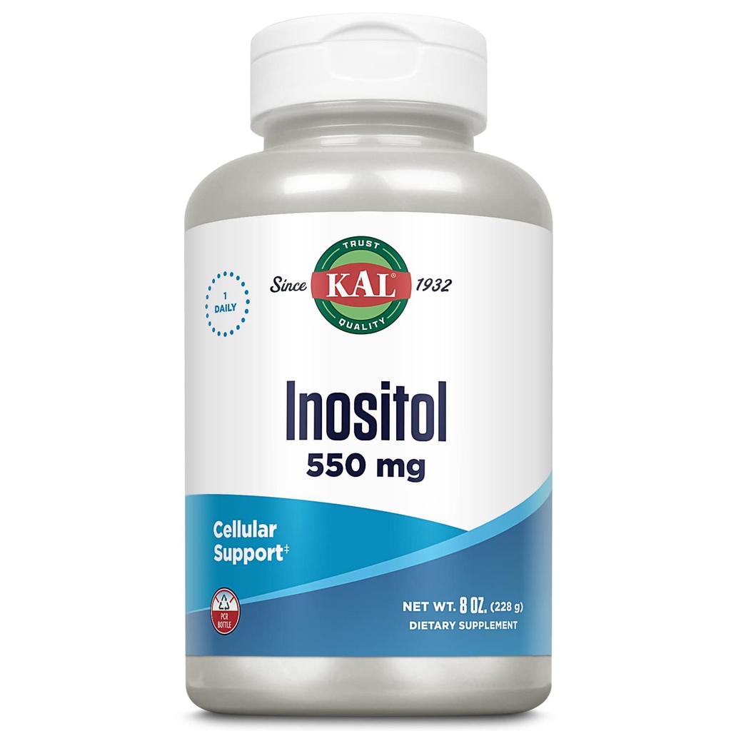 KAL Inositol粉末550mg,脑健康,神经系统和Mood支持补充,细胞健康支持,增强吸收公式,易混合,Approx. 408名服务人员,8oz