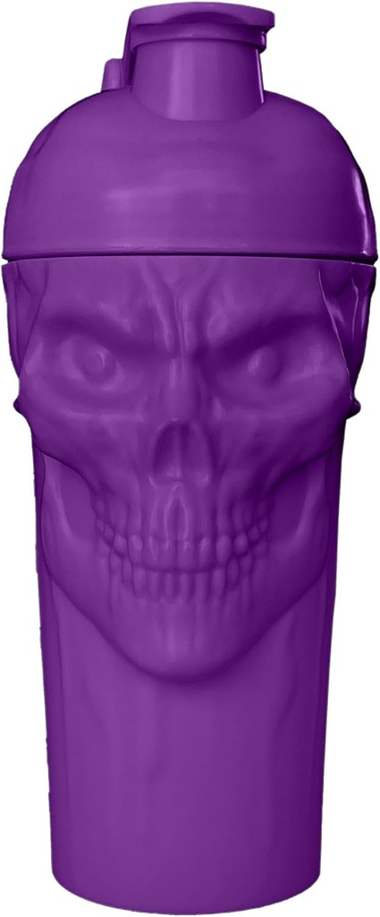 JNX 移植诅咒! Skull Shaker Bottle, 24 Ounce, 葡萄有限公司版, 与经典循环顶端的混合