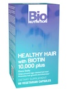 生物营养 健康发型支持 Biotin 60 蔬菜 Capsules 强发型  Thi Thicker hair  Promote 促进发型生长  Th 与复杂 B 维生素和矿物的混合