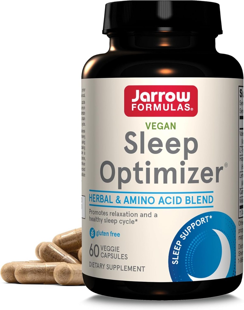Jarrow Formats ——睡眠优化器、草药和氨基酸混合剂,60个计数,最多30天供应