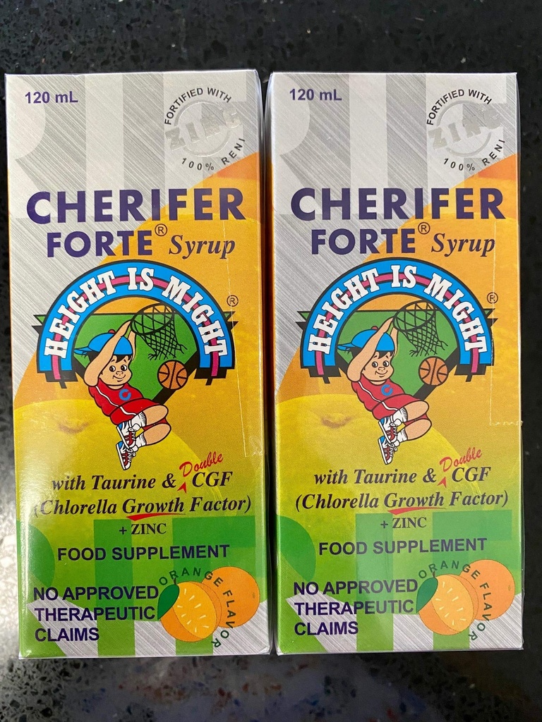 CHERIFER Forte Syrup w/Taurine和双氯菌生长系数+锌 120毫升(2瓶)
