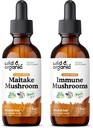 野生和有机 Maitake 蘑菇 Tincture 2 fl oz & Immune 蘑菇 Tincture 2 fl oz