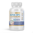 Alpha GPC + Citicoline 60 Ct, 1600mg 聚焦公式 - 99XX 高纯度和生物可用性诺诺特-认知增强器,支持记忆,脑功能,靴子聚焦,Mood & Energy