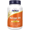 NOW 食品补充品,Borage Oil 1000毫克,含240毫克GLA(Gamma Linolenic酸),60软胶