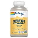 SOLARAY 超级生物缓冲维生素C 1000mg,双链,有生物氟化物的定时释放维生素C,免疫支持补充 - 高吸收,维冈,60天保证,180天服务,360VegCaps 180