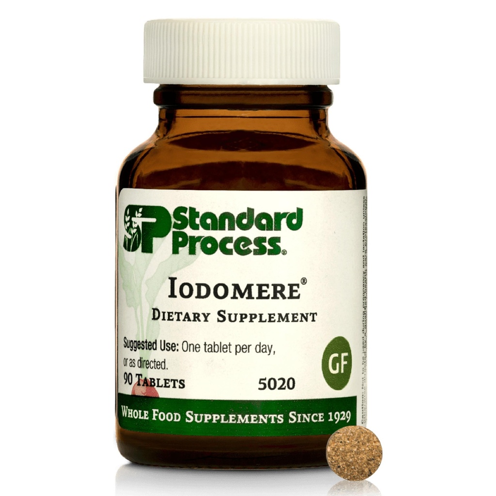 标准流程Iodomere - 支持你的代谢,Imune函数和Thyroid Hormone Production - Gluten-free, Non-Dairy & Non-Soy - 90片(90种服务)的日常补充.