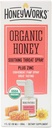 Honey Works 成人喉管喷洒用于解酸喉管,1 Oz,Soothing 非GMO USDA 有机暗蜂蜜+锌,快动作解药,年龄12岁+