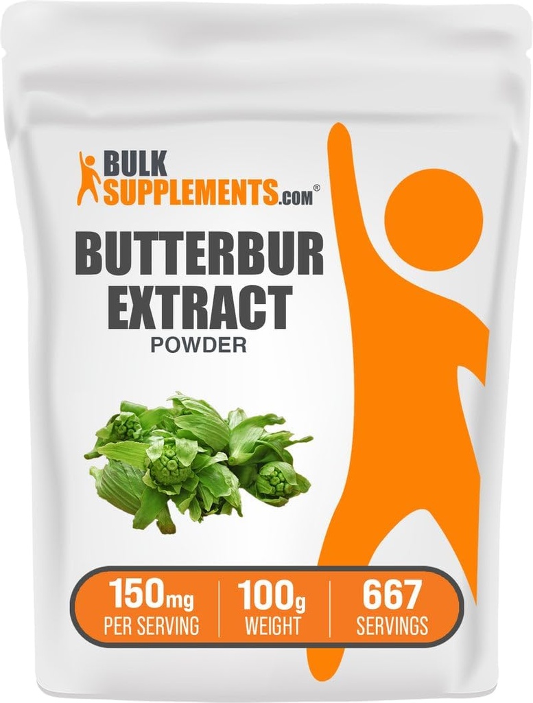 Bulk Assupports.com Butterbur 提取粉末 - Butterbur 补充剂,抗氧化剂补充剂 - Vegan & Gluten Free, 150mg / service, 100g (3.5 oz) (Pack of 1)