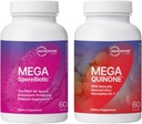 微生实验室心脏健康支持库 - MegaSporeBiotics Spore Probiotic suppless (60 Capsules) + Mega Quinone K2-7 Vitamin K Suppless (60 Capsules)
