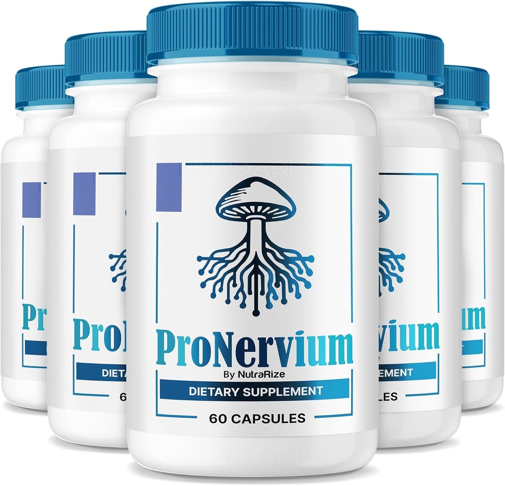 (5 Pack) ProNervium - ProNervium 高级神经健康补充,ProNervium Nerve 支持饮食药丸,动态生活方式全自然公式,Pro Nervium Pastillas Reviews (300 Capsules)
