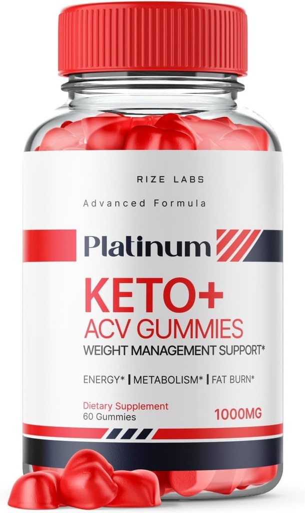rize 实验室 Platinum Keto AVC Gummys for Advance Wight Loss, 最大功率Gomitas(60 Gummys)的补充