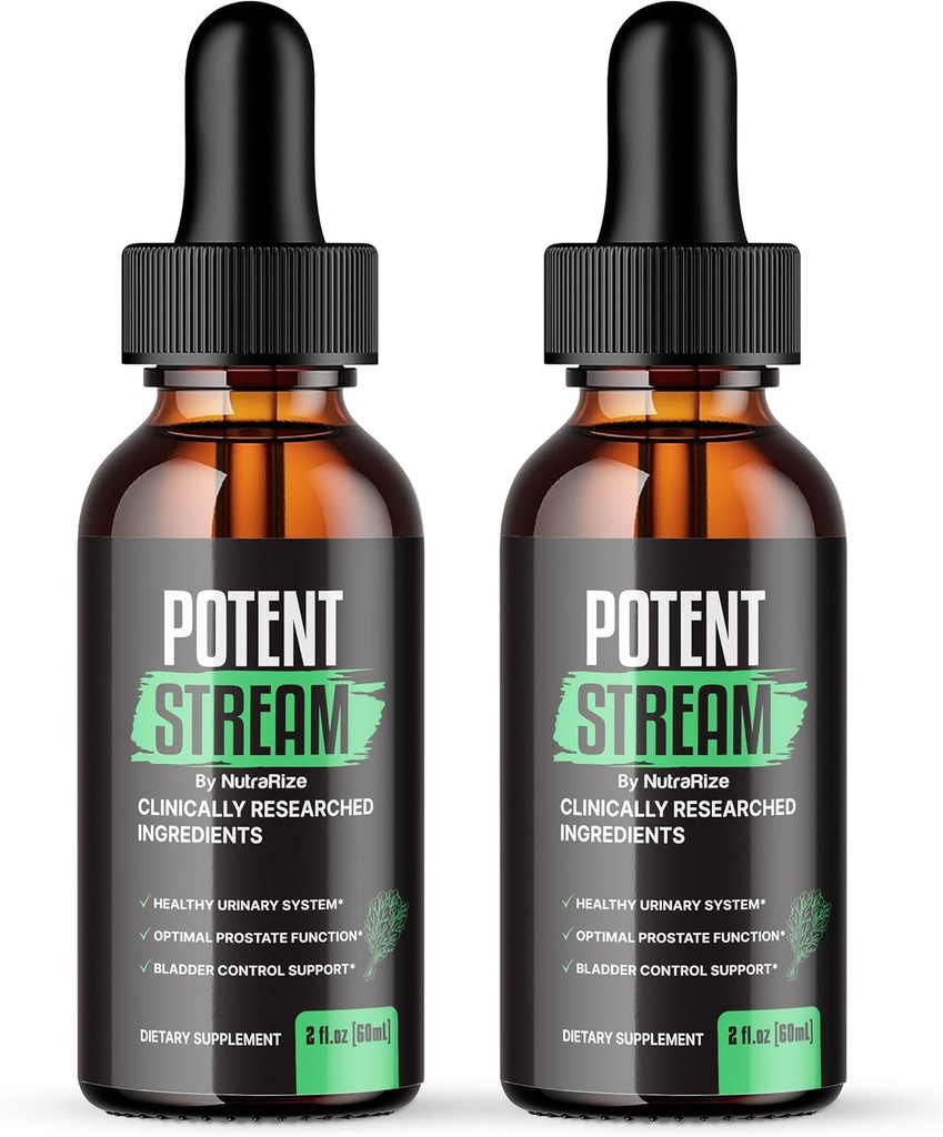 NutraRize (2 Potent Stream Drops,高级前列腺补充剂 -- -- 对前列腺健康的自然支持,最大强度,审查(60次服务))