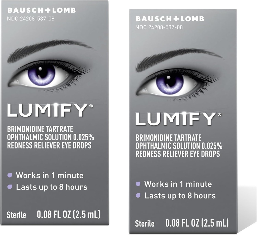 LUMIFY Redness Reliver Eye Drops 0.08 fl oz (2.5 mL) 包装 2