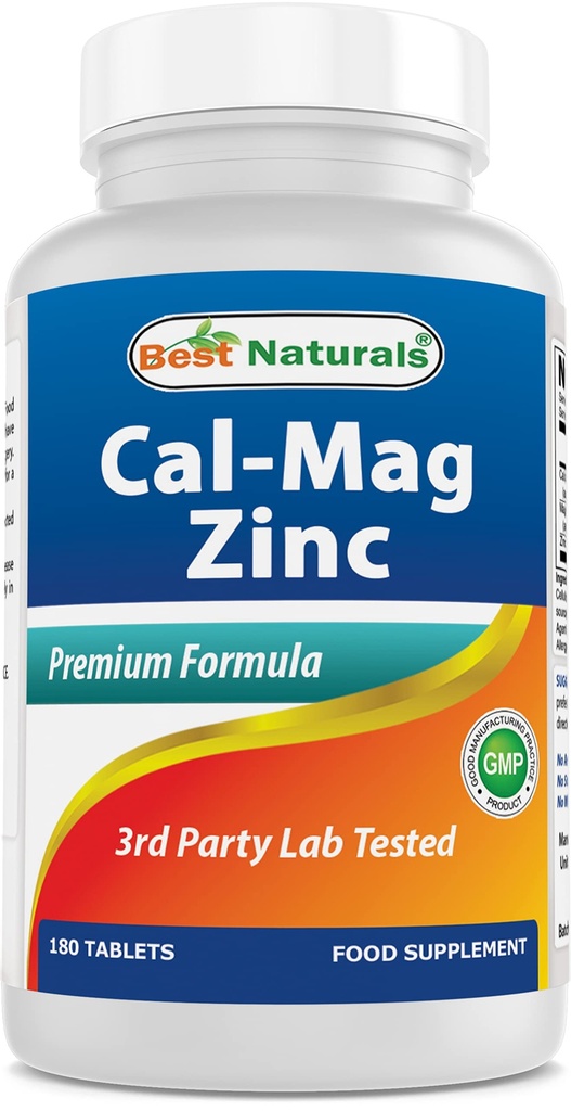#1 CAL MAG ZINC 由Best Naturals-Basic Mineral Complex-在位于美国的GMP认证基金和第三方测试纯度制造. 保证!