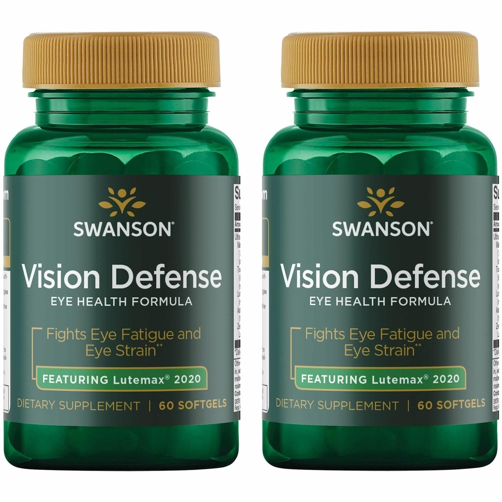 Swanson Vision Defense Antioxidant Vision Health 补充Lutein Zeaxanthin Astaxanthin Broccoli 提取 Bilberry 提取 60 Softgels Sgels (2 Pack) 互联网档案馆的存檔,存档日期2011-12-20.