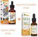 维生素B 复合物 + Vegan 维生素D3 K2 降水