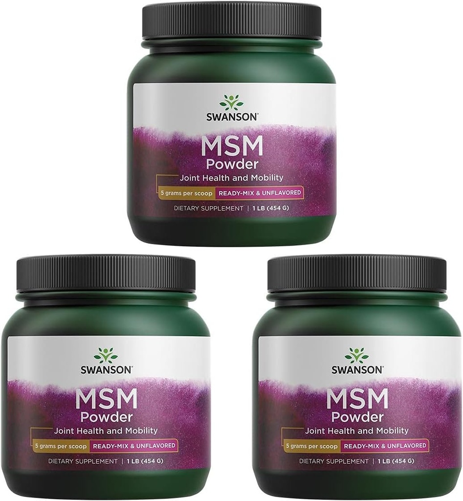 Swanson Premium Brand Msm Powder - Ready-Mix & Unflavored 1 lb Pwdr 3 Pack (英语). 斯旺森 Premium Brand Msm Powder - Ready-Mix & Unflavored 1 lb Pwdr 3 Pack (英语) 斯旺森Prum Brand Msm Powder - 准备-Mix & Unflavored 1 lb Pwdr 3 Pack - 斯旺森·普鲁克(英语:
