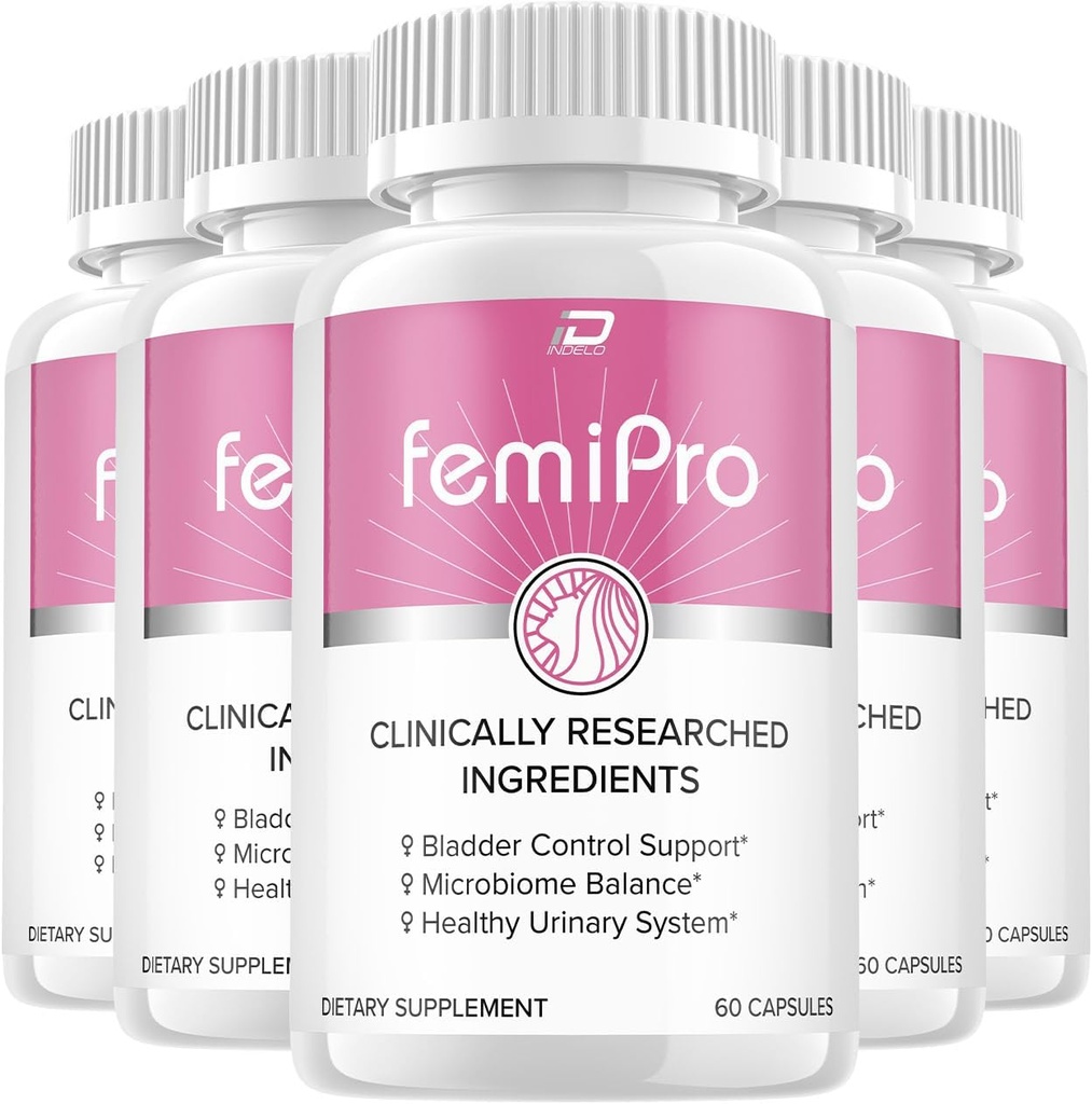 FemiPro 补充药 -- -- Probiotic Femi Pro Pills,FemiPro 24小时支持微生素 Probiome 尿道控制健康,Femie Pro Reviews (5 Pack - 300 Capsules)