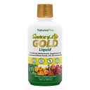 NaturesPlus 生命金多维金液的来源 30 oz 支持能源生产,健康免疫系统和福利,包括维生素D3,B12,K2和120多个全食品营养剂 - 30种服务