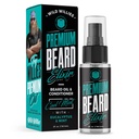 Wild Willishs Premium Beard Oil & Contitioner 天然,有机成份促进快速的熊皮生长,移除Itch & Dandruff - 深柔性治疗还原湿液 - 2 Oz, Cool Mint Scent