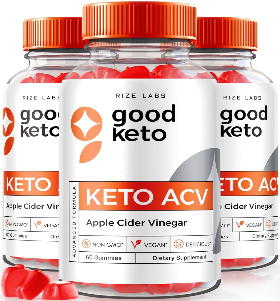 rize 实验室 - Good Keto ACV Gummys for Advanced Wight Loss, All Natural, Premium Formula, Apple Cider Vinegar Supplement (180 Gummys) (英语).